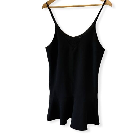 FOREVER21 Black Mini Spaghetti Strap Dress L - Picture 1 of 8